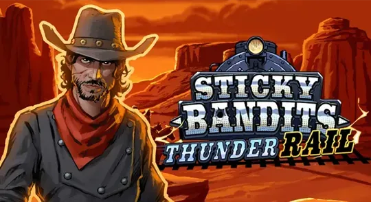 Sticky Bandits Thunder Rail slot by Quickspin at Mr Jones Casino