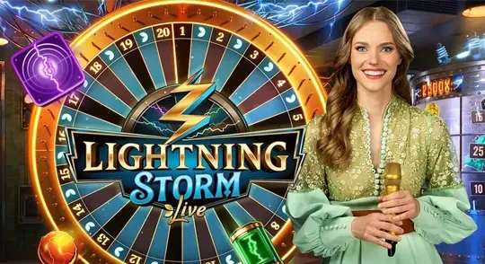 Lightning Storm slot by Evolution at Mr Jones Casino